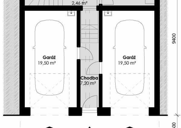 2i byt v radovom dome s garážou – Nad Slatinou (typ B)